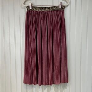 POL pink velvet  skirt NWOT